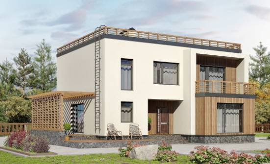215-002-Л Проект двухэтажного дома, классический коттедж из газобетона Кострома | Проекты домов от House Expert