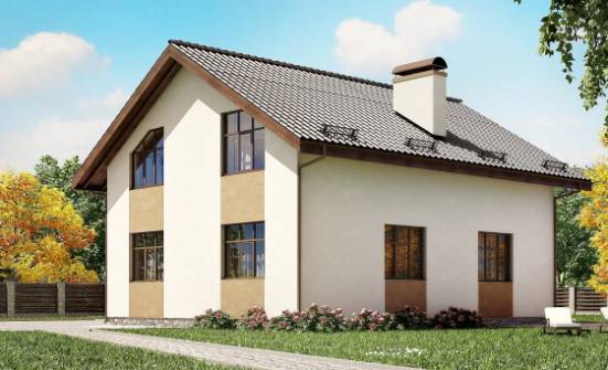 170-002-П Проект двухэтажного дома мансардой, бюджетный коттедж из керамзитобетонных блоков Буй | Проекты домов от House Expert