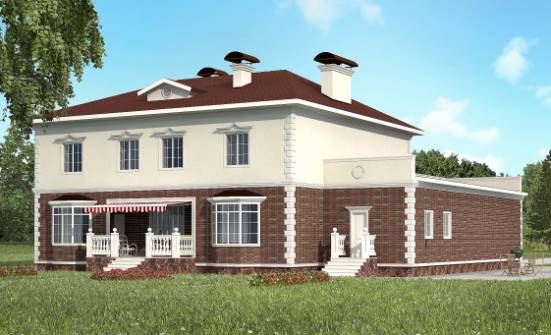 380-001-Л Проект двухэтажного дома, гараж, просторный коттедж из кирпича Кострома | Проекты домов от House Expert
