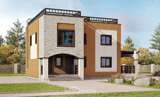 150-010-Л Проект двухэтажного дома, классический домик из кирпича Галич | Проекты домов от House Expert