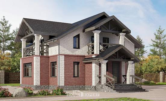 160-014-Л Проект двухэтажного дома, экономичный дом из блока Нерехта | Проекты домов от House Expert