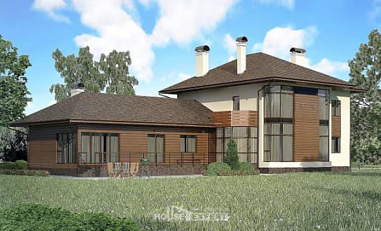300-001-П Проект двухэтажного дома, классический загородный дом из кирпича Галич | Проекты домов от House Expert