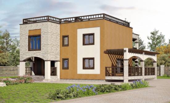 150-010-Л Проект двухэтажного дома, классический домик из кирпича Галич | Проекты домов от House Expert