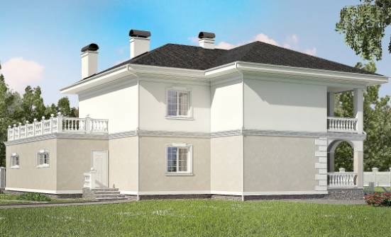 340-002-П Проект двухэтажного дома и гаражом, огромный дом из кирпича Шарья | Проекты домов от House Expert
