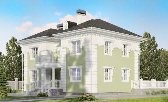 155-005-П Проект двухэтажного дома, классический коттедж из арболита Буй | Проекты домов от House Expert