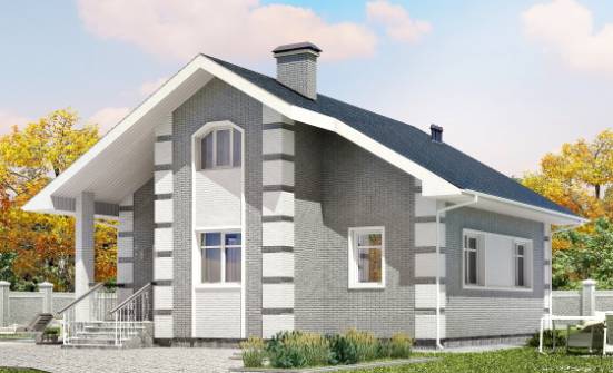 115-001-Л Проект двухэтажного дома мансардой, экономичный домик из керамзитобетонных блоков Нерехта | Проекты домов от House Expert