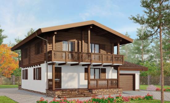 200-011-П Проект двухэтажного дома с мансардным этажом, уютный дом из арболита Нерехта | Проекты домов от House Expert