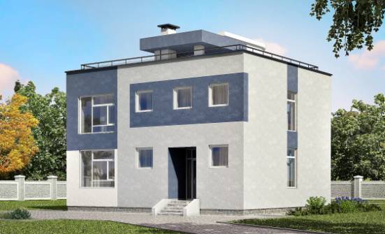 180-005-П Проект двухэтажного дома, просторный загородный дом из пеноблока Буй | Проекты домов от House Expert