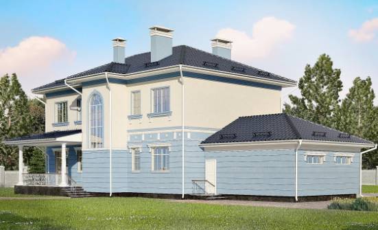 285-003-Л Проект двухэтажного дома и гаражом, просторный загородный дом из кирпича Нерехта | Проекты домов от House Expert