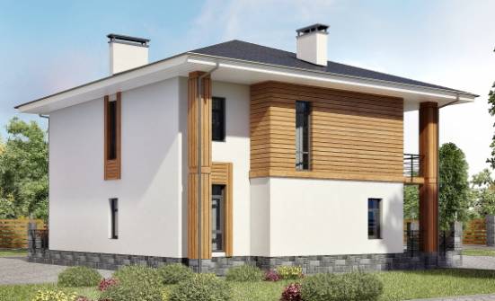 180-015-П Проект двухэтажного дома, бюджетный дом из арболита Галич | Проекты домов от House Expert