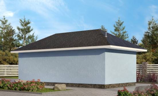 040-001-Л Проект гаража из пеноблока Нерехта | Проекты одноэтажных домов от House Expert