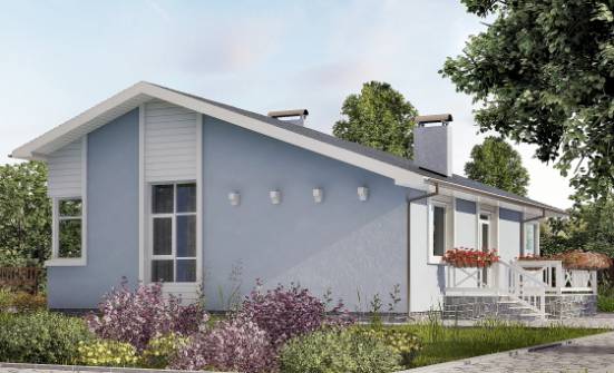 110-003-Л Проект одноэтажного дома, доступный коттедж из теплоблока Кострома | Проекты одноэтажных домов от House Expert