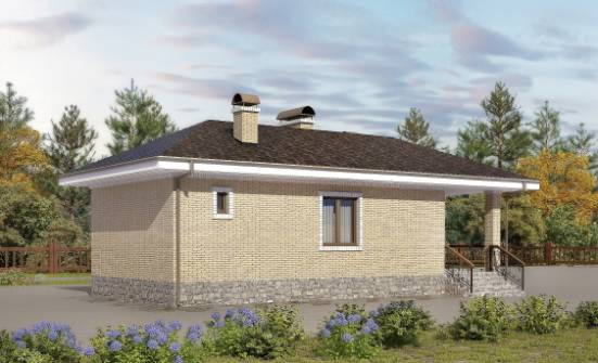 040-002-П Проект бани из бризолита Нерехта | Проекты одноэтажных домов от House Expert