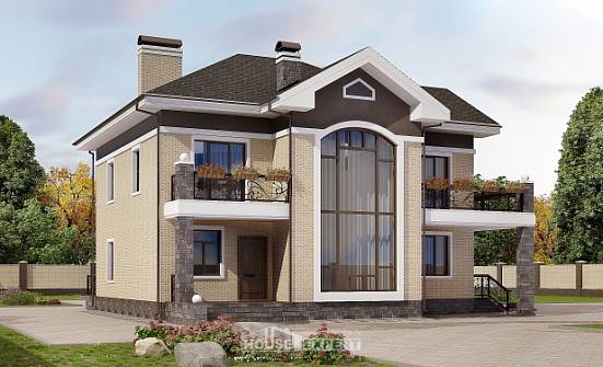 200-006-П Проект двухэтажного дома, простой коттедж из кирпича Кострома | Проекты домов от House Expert