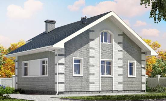 115-001-Л Проект двухэтажного дома мансардой, экономичный домик из керамзитобетонных блоков Нерехта | Проекты домов от House Expert