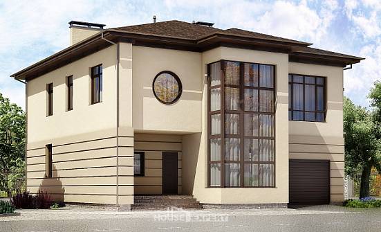 300-006-П Проект двухэтажного дома, гараж, просторный коттедж из кирпича Нерехта | Проекты домов от House Expert