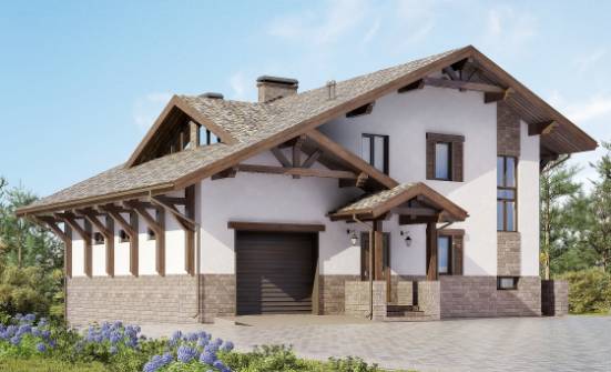 305-002-П Проект трехэтажного дома с мансардой, классический дом из кирпича Буй | Проекты домов от House Expert