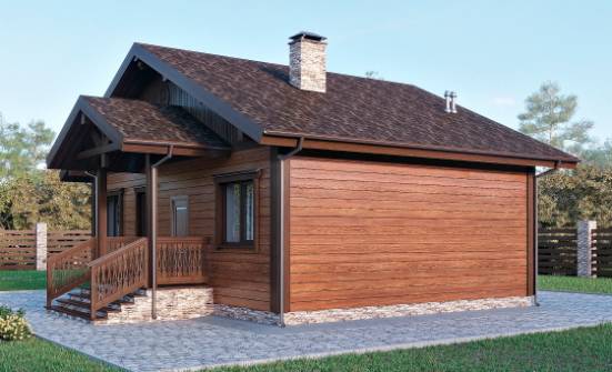065-001-П Проект бани из твинблока Галич | Проекты домов от House Expert