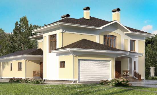 375-002-Л Проект двухэтажного дома, гараж, огромный коттедж из кирпича Нерехта | Проекты домов от House Expert