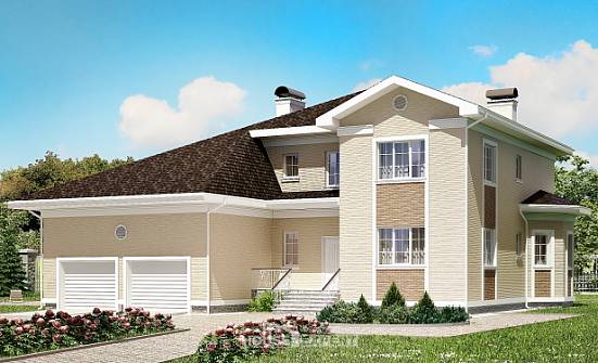 335-001-Л Проект двухэтажного дома, гараж, современный домик из кирпича Галич | Проекты домов от House Expert