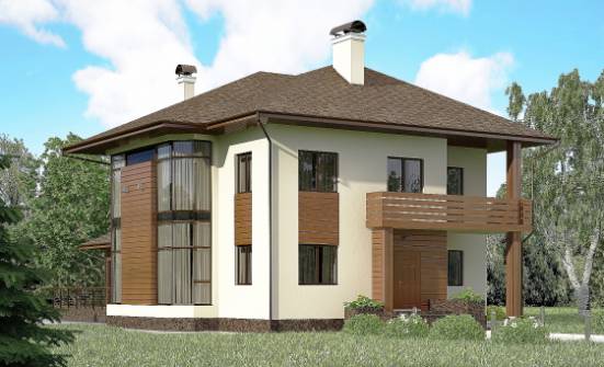 300-001-П Проект двухэтажного дома, классический загородный дом из кирпича Галич | Проекты домов от House Expert