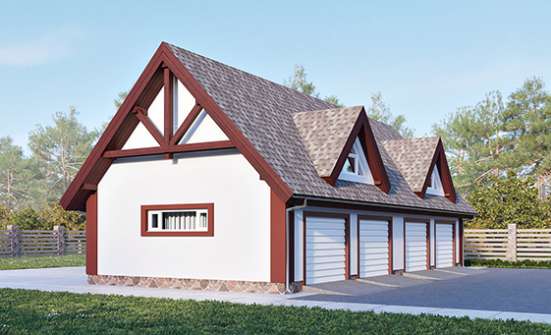 145-002-Л Проект гаража из газобетона Буй | Проекты домов от House Expert
