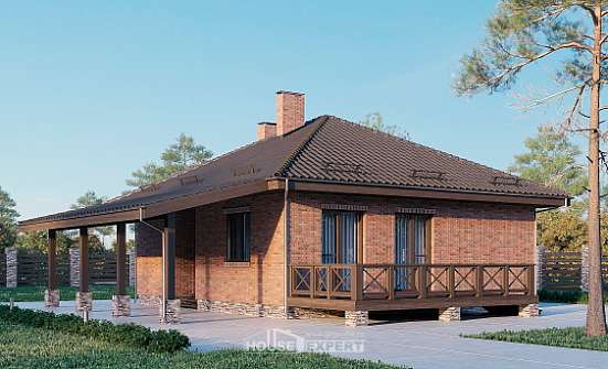 070-006-Л Проект одноэтажного дома, простой домик из керамзитобетонных блоков Шарья | Проекты домов от House Expert