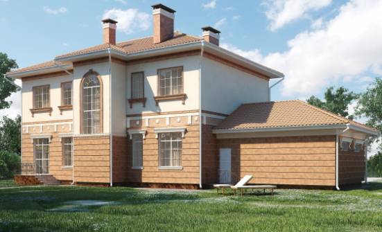 285-001-Л Проект двухэтажного дома, гараж, большой коттедж из кирпича Галич | Проекты домов от House Expert