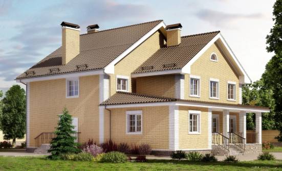 320-003-Л Проект двухэтажного дома, классический дом из арболита Шарья | Проекты домов от House Expert