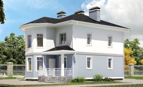 120-001-П Проект двухэтажного дома, экономичный дом из твинблока Шарья | Проекты домов от House Expert