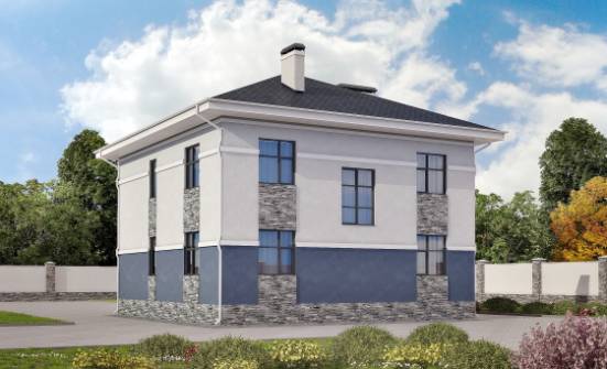 150-014-Л Проект двухэтажного дома, экономичный домик из блока Кострома | Проекты домов от House Expert