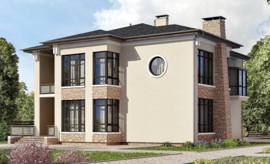 300-005-Л Проект двухэтажного дома, современный домик из кирпича Кострома | Проекты домов от House Expert