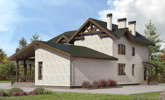 340-004-Л Проект двухэтажного дома, большой дом из газобетона Кострома | Проекты домов от House Expert