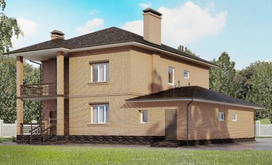 245-003-Л Проект двухэтажного дома, гараж, современный дом из кирпича Галич | Проекты домов от House Expert