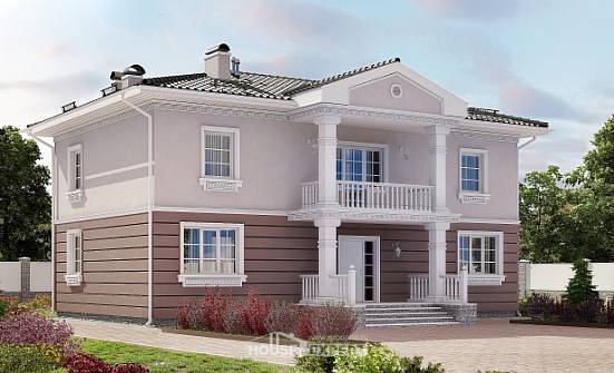 210-005-П Проект двухэтажного дома, просторный коттедж из поризованных блоков Галич | Проекты домов от House Expert