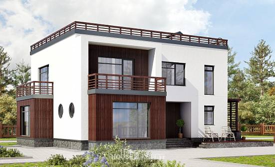 215-002-П Проект двухэтажного дома, просторный дом из пеноблока Кострома | Проекты домов от House Expert