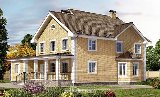 320-003-Л Проект двухэтажного дома, классический дом из арболита Шарья | Проекты домов от House Expert