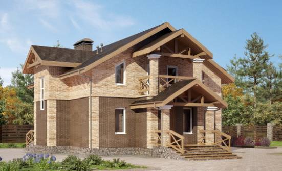 160-014-П Проект двухэтажного дома, бюджетный загородный дом из твинблока Буй | Проекты домов от House Expert
