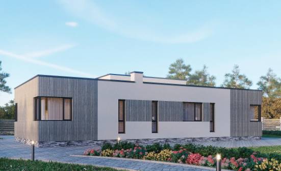 175-001-Л Проект одноэтажного дома, экономичный загородный дом из бризолита Галич | Проекты домов от House Expert
