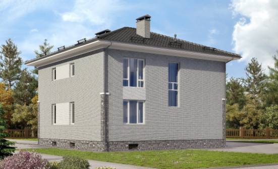 275-004-П Проект трехэтажного дома, гараж, современный коттедж из кирпича Буй | Проекты домов от House Expert