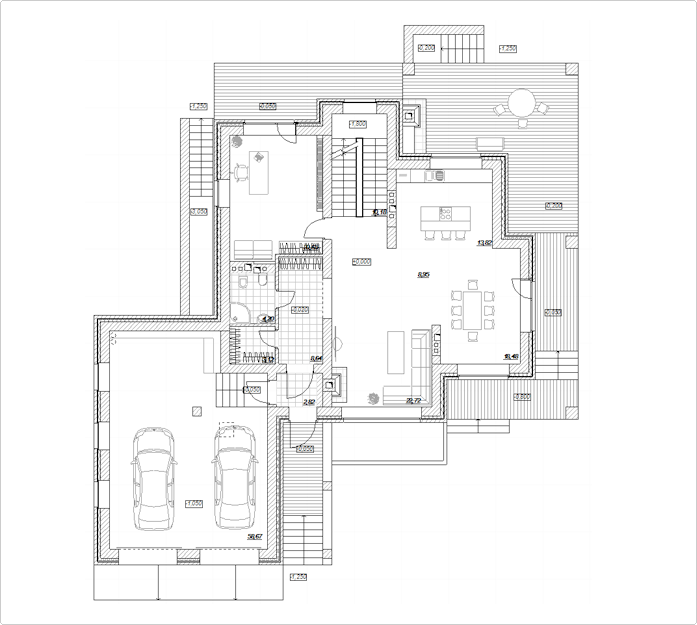 Индивидуальный проект дома планировка первого этажа