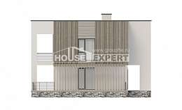 150-017-П Проект двухэтажного дома, небольшой коттедж из бризолита Буй, House Expert