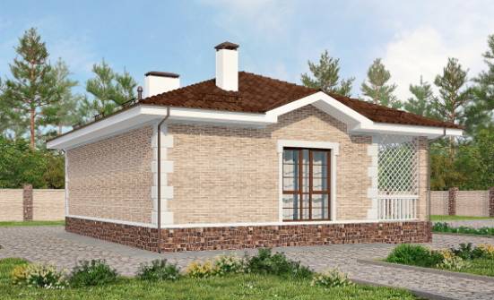 065-002-П Проект бани из кирпича Кострома | Проекты домов от House Expert