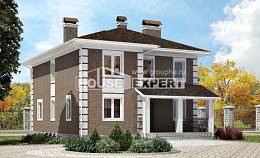 185-002-П Проект двухэтажного дома, доступный дом из пеноблока Нерехта, House Expert