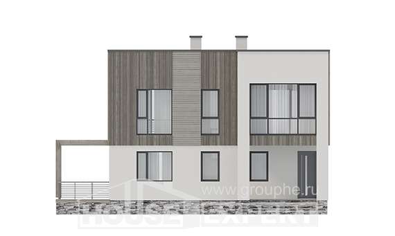 150-017-П Проект двухэтажного дома, классический домик из арболита Галич, House Expert