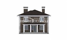 185-002-П Проект двухэтажного дома, небольшой дом из теплоблока Шарья, House Expert