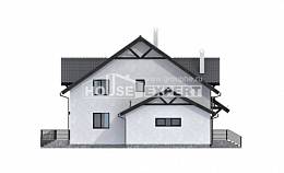 290-003-П Проект двухэтажного дома мансардой, просторный коттедж из поризованных блоков Буй, House Expert