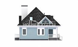 110-001-Л Проект двухэтажного дома с мансардой, небольшой дом из газосиликатных блоков Нерехта, House Expert