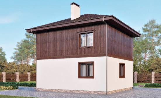 100-006-Л Проект двухэтажного дома, доступный домик из твинблока Нерехта | Проекты домов от House Expert