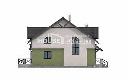 120-003-П Проект двухэтажного дома мансардой, бюджетный домик из блока Галич, House Expert